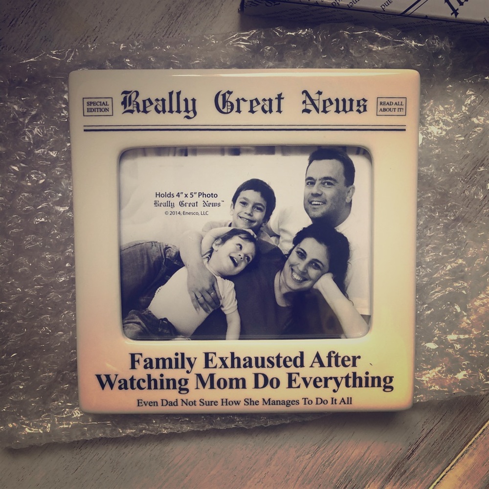 EXHAUSTED MOM frame